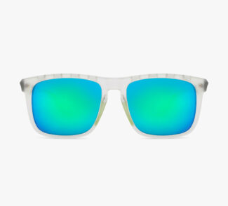 White Transparent Green Transparent Full Sunglass