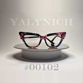 Floral Mosaic Cat-Eye — Sunglasses #00102