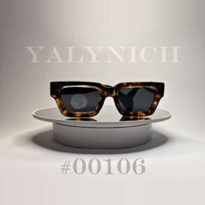 Havana Square Acetate — Sunglasses #00106