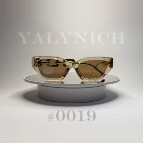 Golden Amber Cat-Eye — Sunglasses #0019