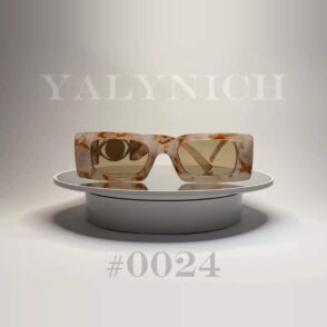 Marble Ivory Rectangle — Sunglasses #0024