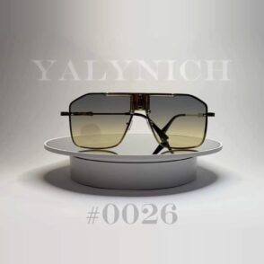 Smoky Gold Square — Sunglasses #0026