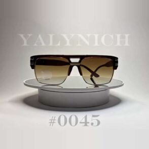 Brown Gradient Shield  — Sunglasses #0045