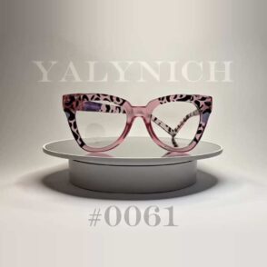 Pink Leopard Acetate Cat-Eye #0061