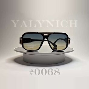 Black Gold Square Pilot — Sunglasses #0068