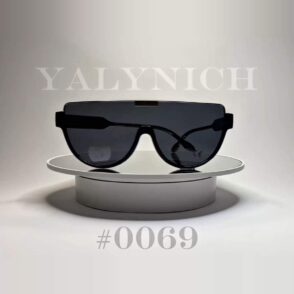 Black Shield Oversized — Sunglasses #0069