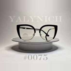 Black Cat-Eye Metal Fusion — Sunglasses #0075