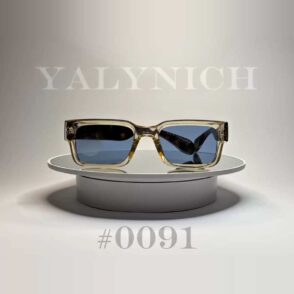 Transparent Beige Square — Sunglasses #0091